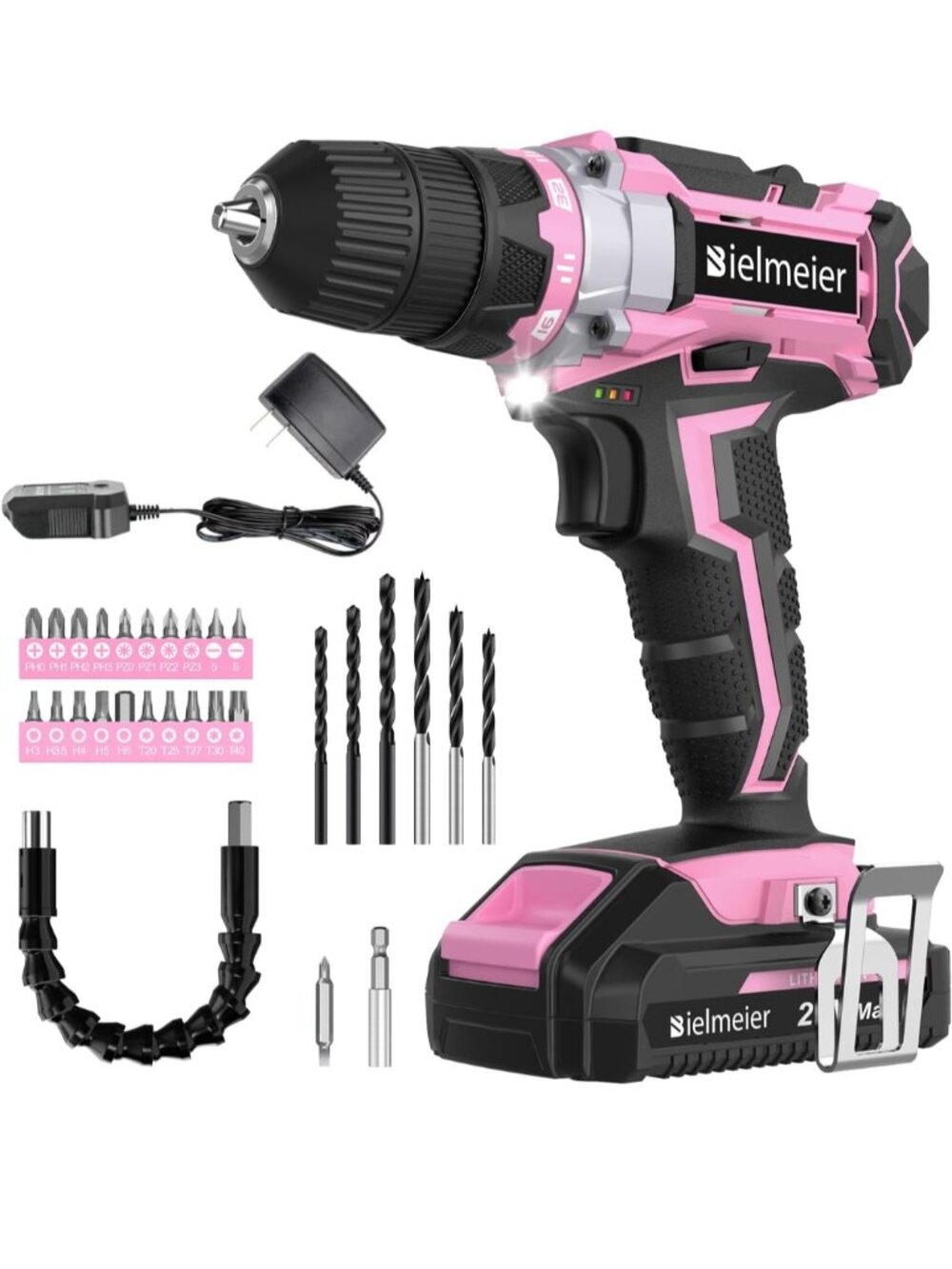Cordless Pink Drill Set